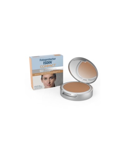 Isdin Fotoprotector Compacto SPF 50+ Color bronce